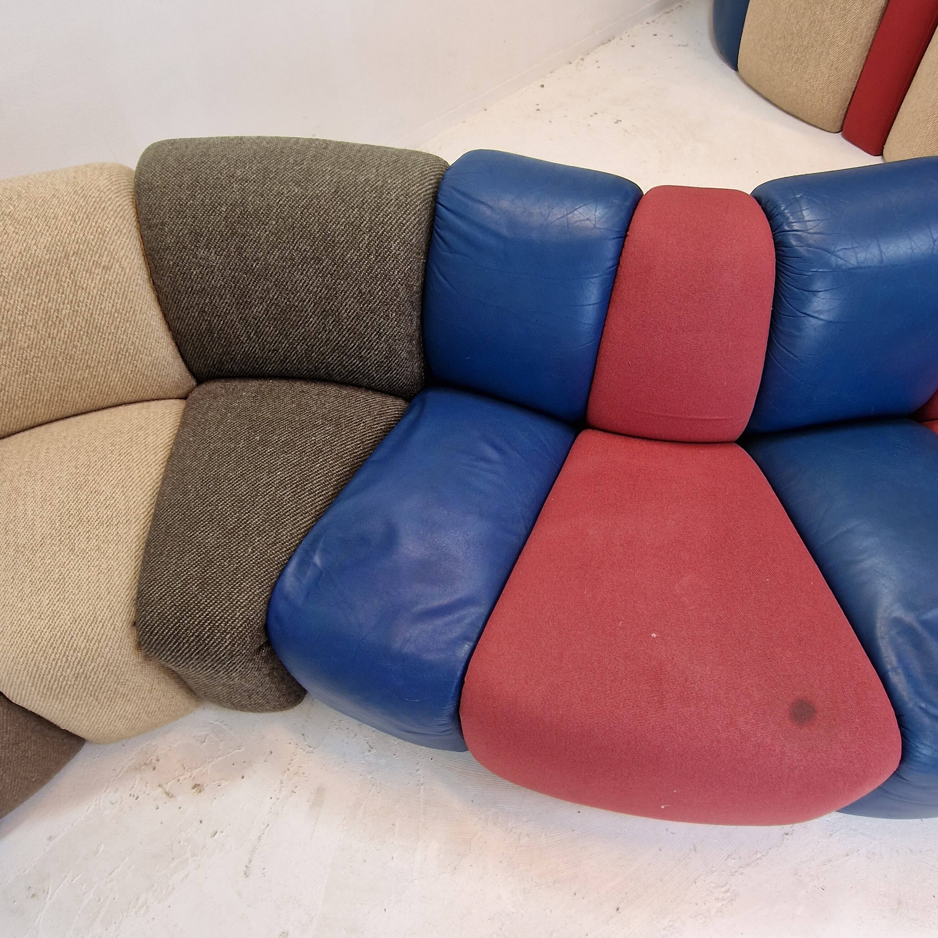 Huge "Mississippi" Lounge Sofa by  Groupe Artifort, 1970's