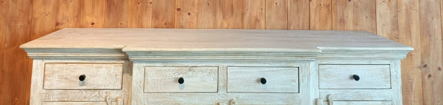 Buffet / display cabinet style industrial/colonial solid mango wood