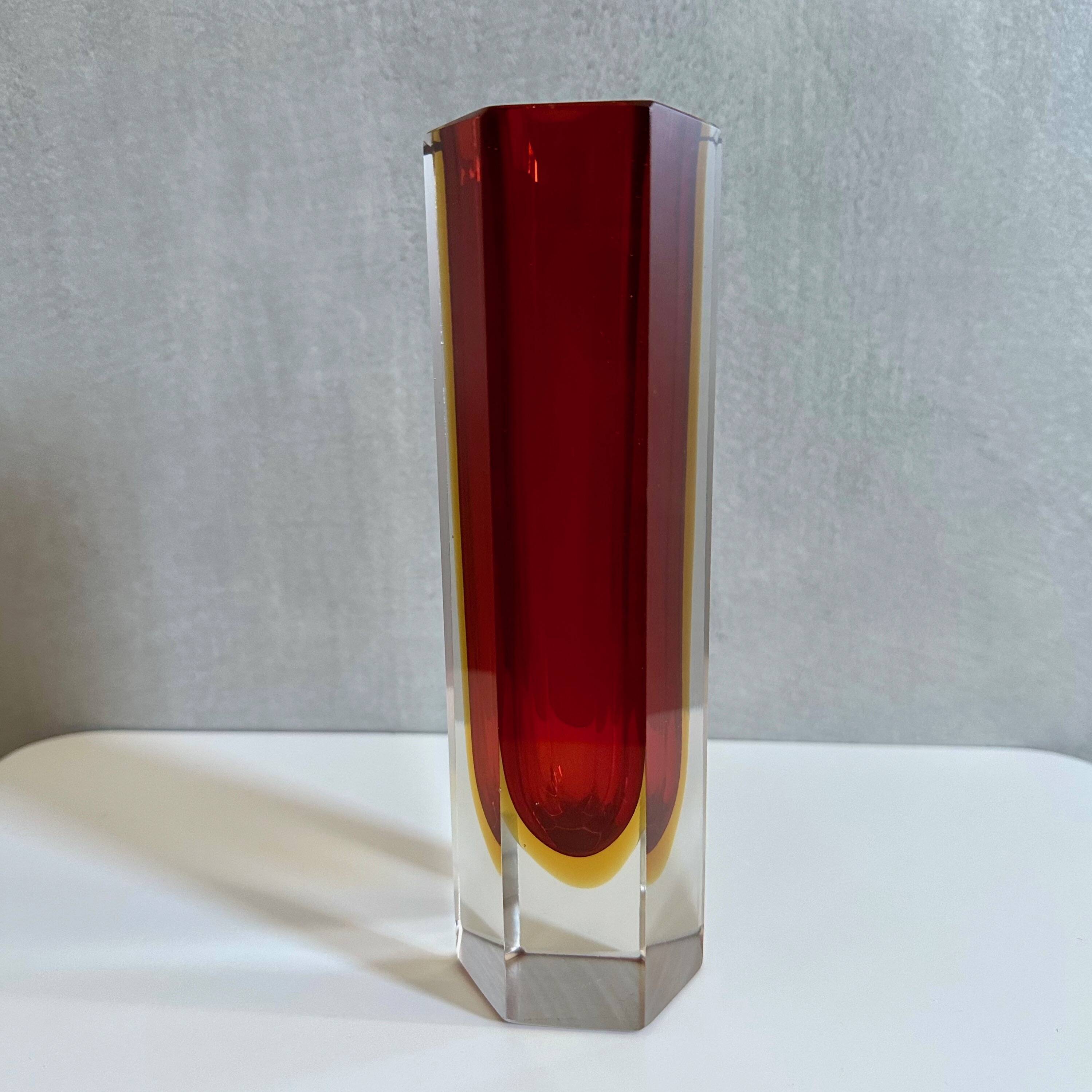 2 Sommerso vases, Flavio Poli, 60's