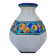 Vase art déco, émaux de Longwy, décor floral, vintage