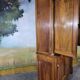 Buffet deux corps Empire en noyer