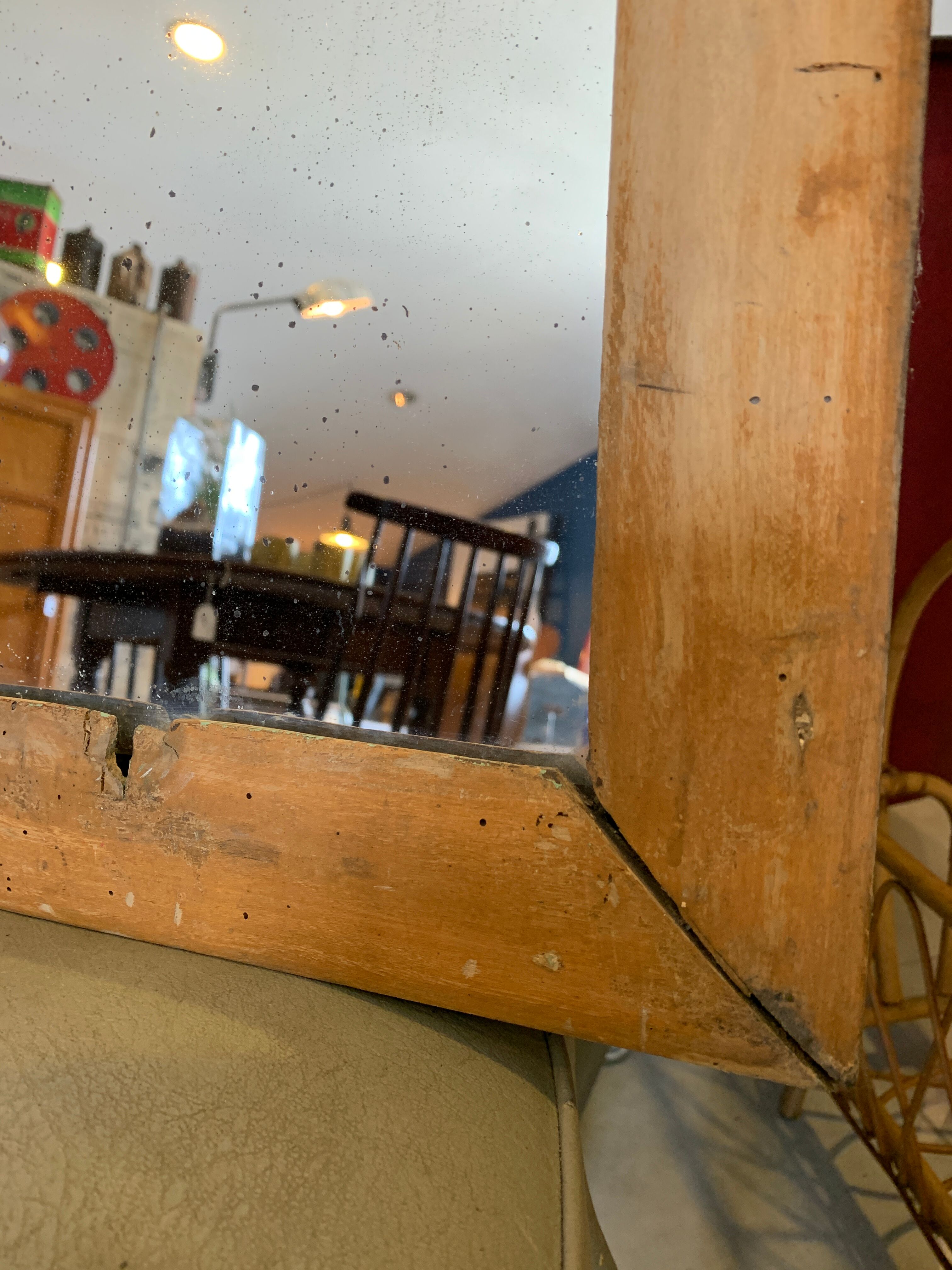 Original old patina mirror