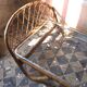 Rattan basket bed of the years 60