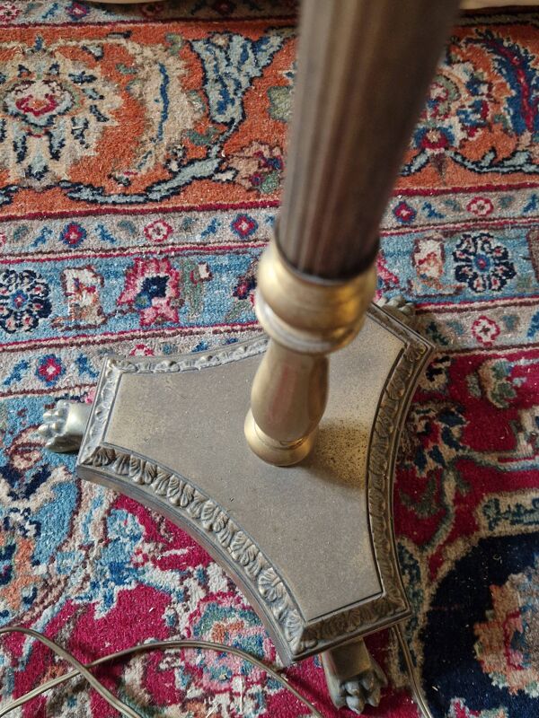 Lampe oeuf d'autruche et ananas style Jansen