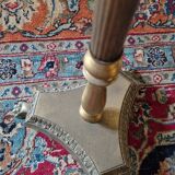 Lampe oeuf d'autruche et ananas style Jansen