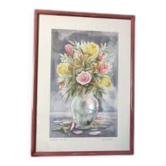 Summer bouquet / 53x38 cm Jean Yves Chavais / framed / under glass