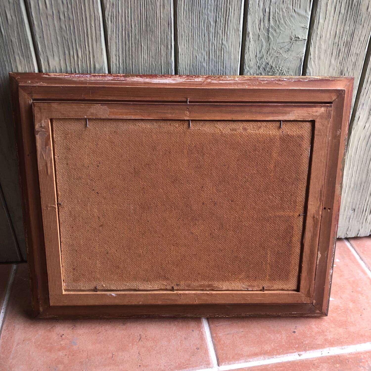 Abstract painting on panel