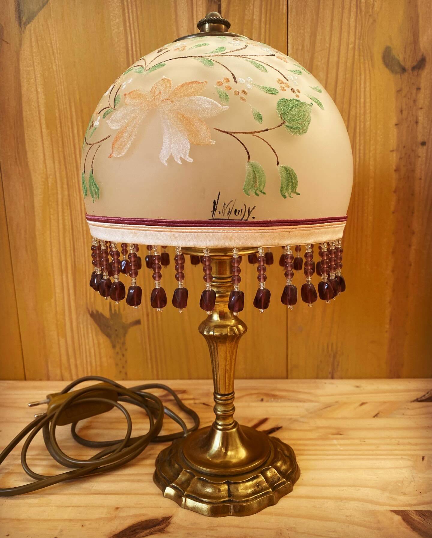 Bedside lamp signed Annick Naudy