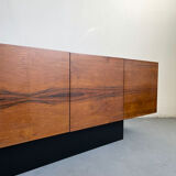 Mid century modern sideboard credenza brazilian rosewood veneer