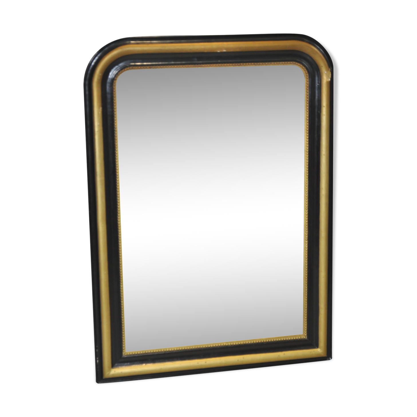 Black and gold Louis-Philippe mirror