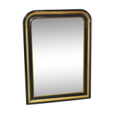 Black and gold Louis-Philippe mirror