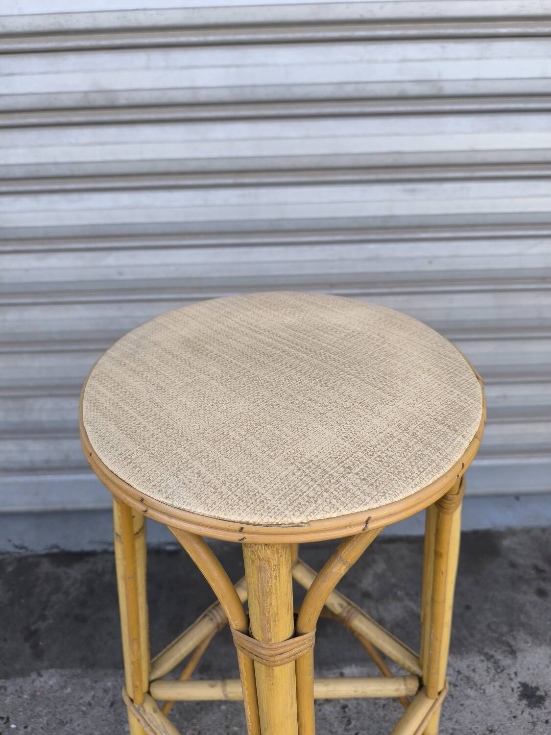 Rattan stool 1960