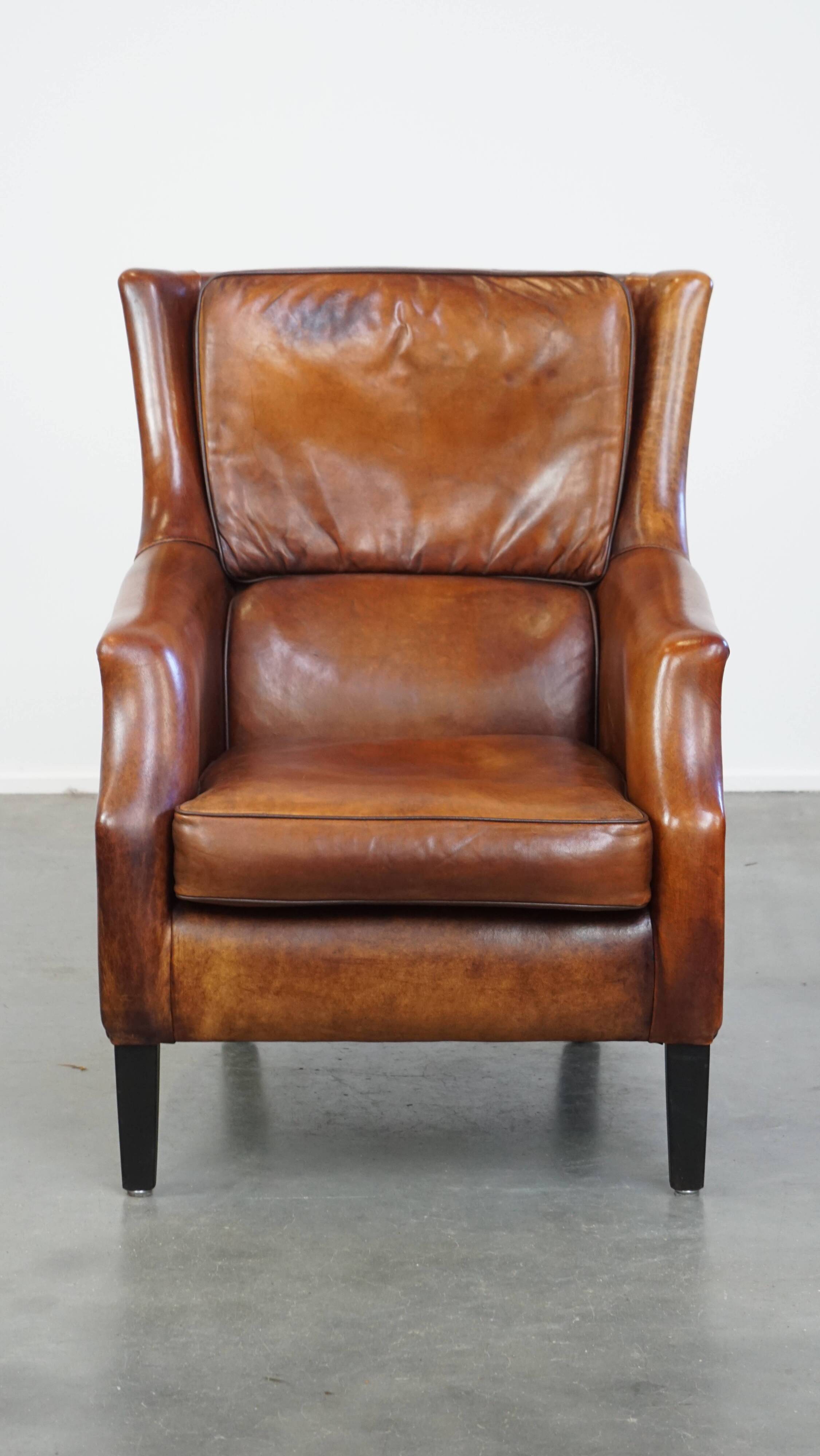 Fauteuil en cuir de mouton
