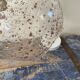 New electrified gold glitter glass pendant lamp