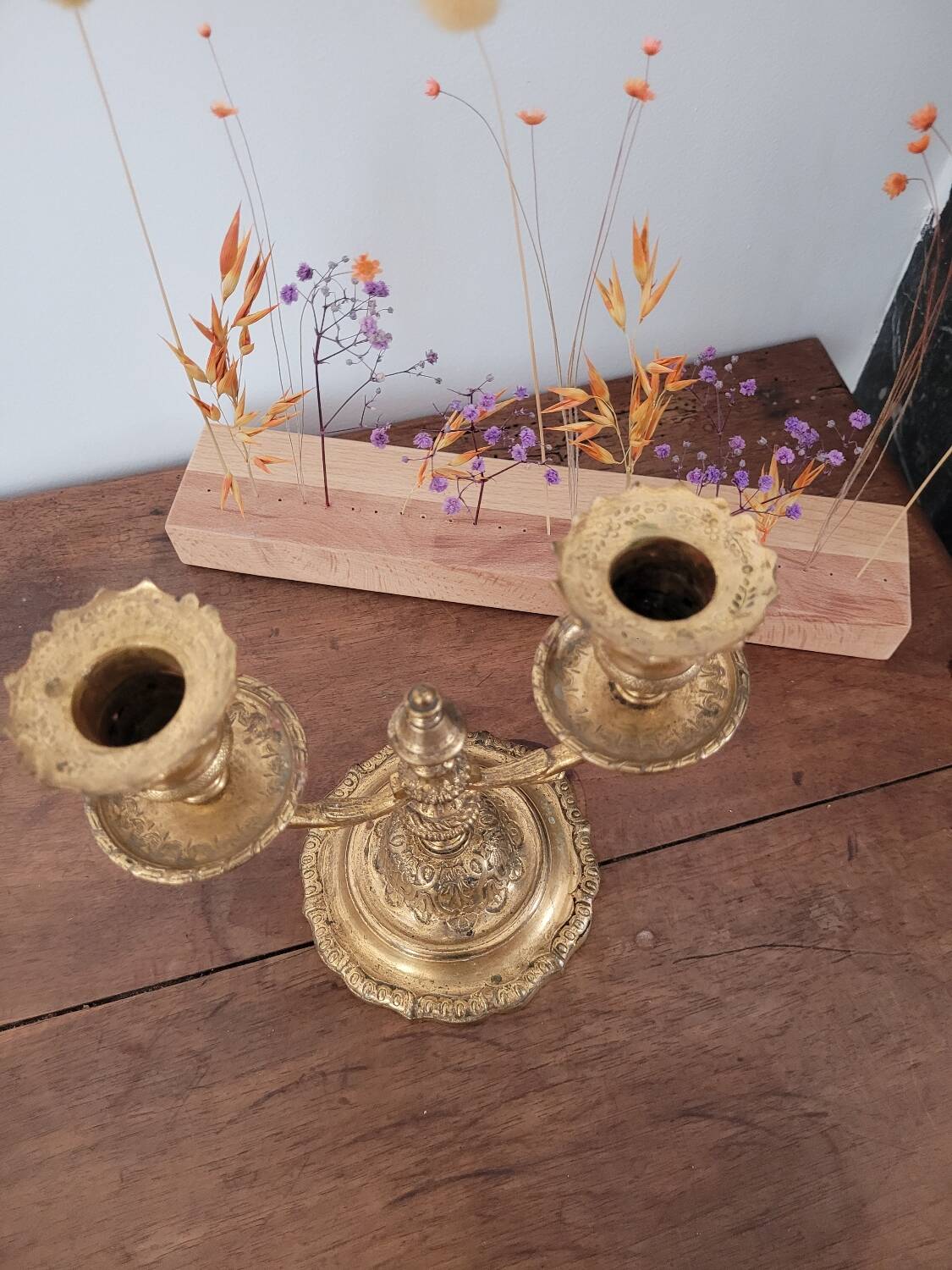 Candlestick No. 2, 2 brass lights