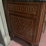 Commode Transition en placage de bois de rose et amarante XIX siècle