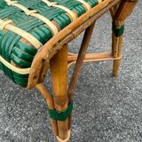 Set of 3 woven rattan bistro chairs Drucker SA