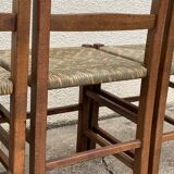 Two-tone straw chairs 1950