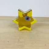 Bougeoir étoile verre de Lauscha vintage