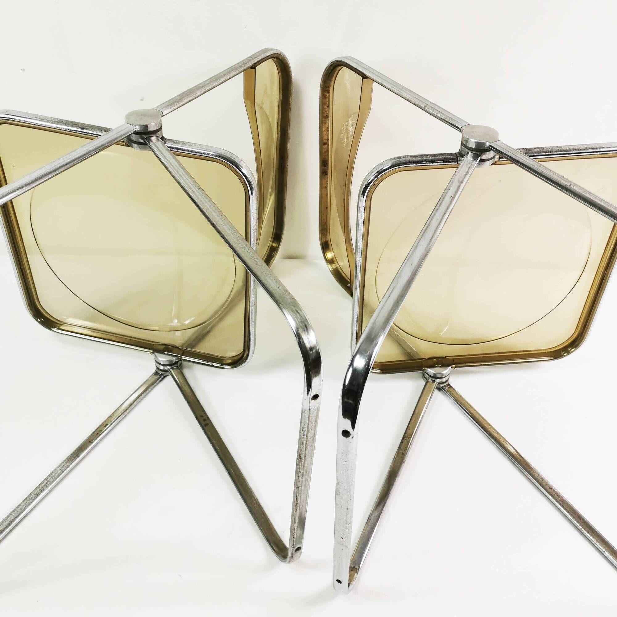 Pair of Plia chairs, Anonima Castelli, designed by Giancarlo Piretti, Italy