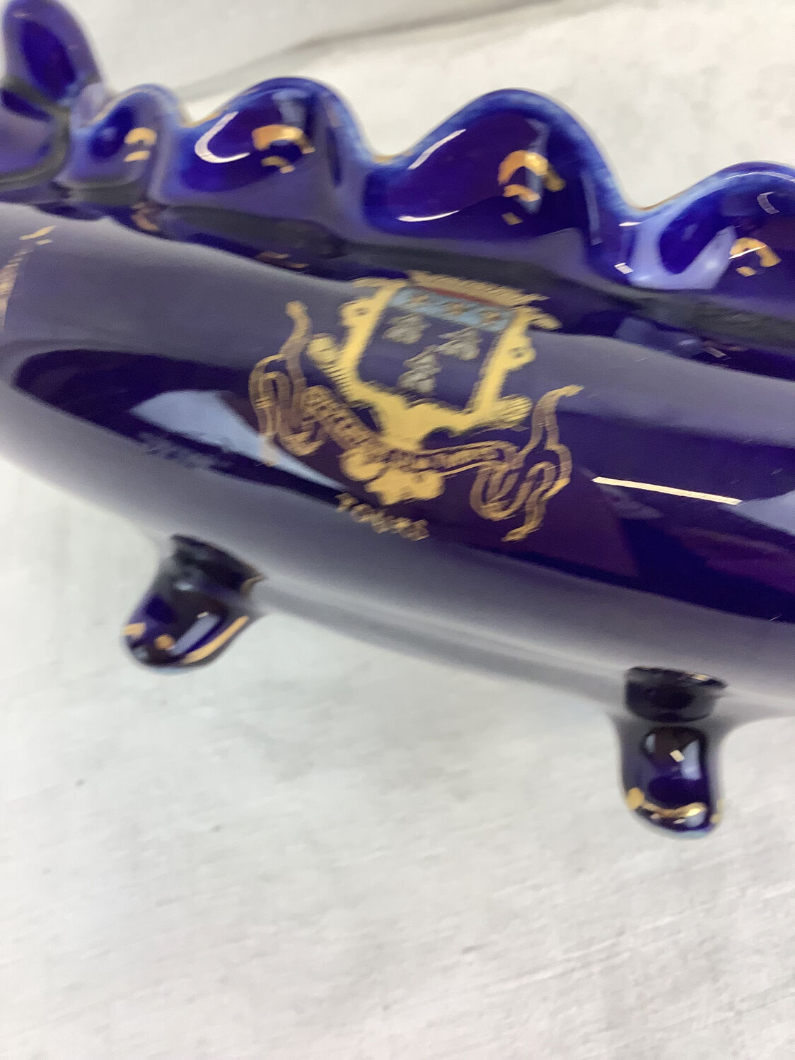 Made in France porcelain planter Tours