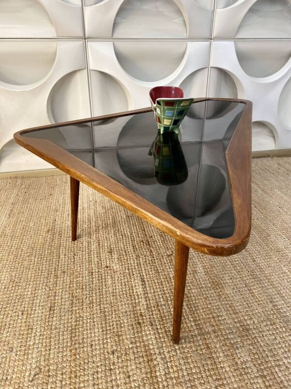 Table Basse Vintage de Charles Ramos Forme Libre 1950