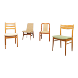 Four mid century chairs vintage