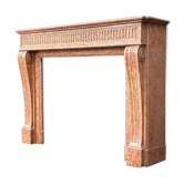 Louis XVI style fireplace in Verona marble circa 1880