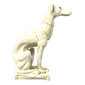 Mid century cracklé ceramic Greyhound, 1960s