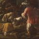 Great painting from the 18th century, Moses Striking the Rock