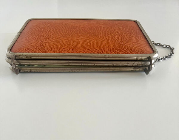 Miroir triptyque de barbier ancien Art Déco années 1920/30 – gainage o