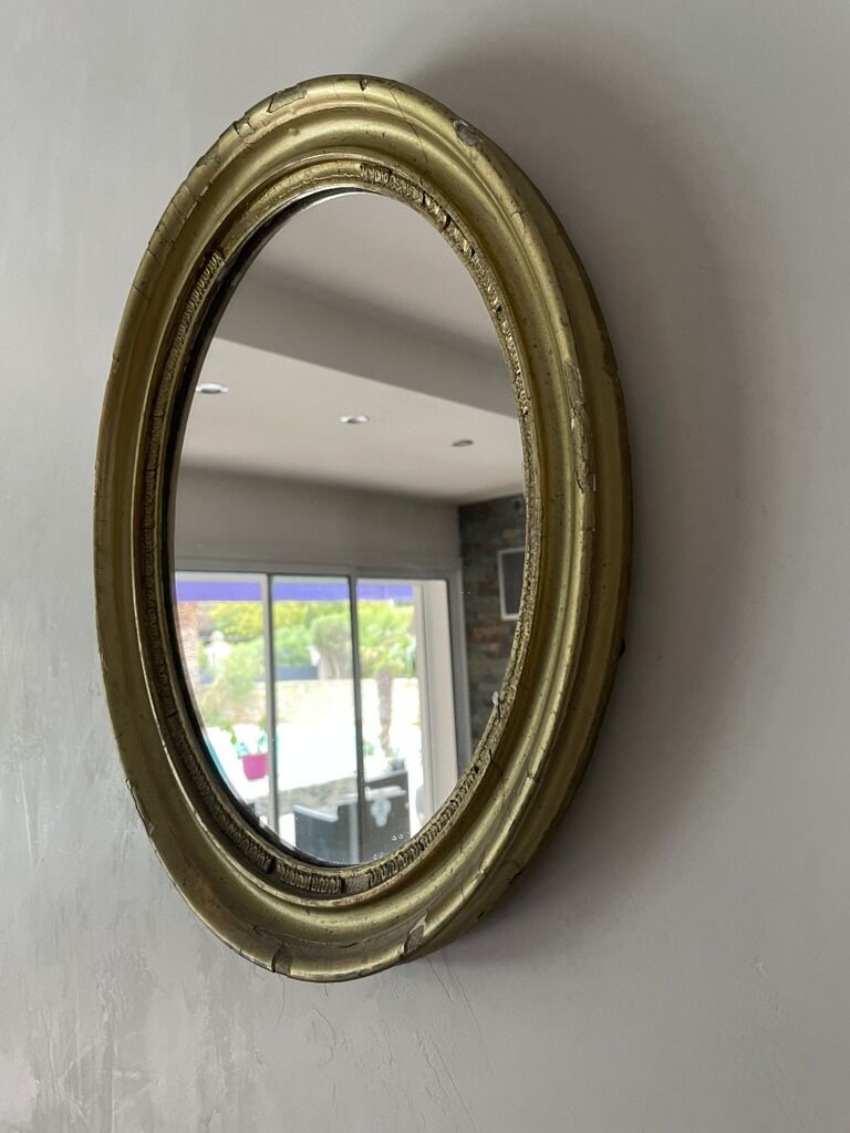 Old golden mirror