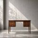Vintage Scandinavian modern teak desk from the 1960s with drawers.
