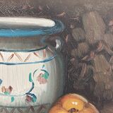 Still life pitcher grapes