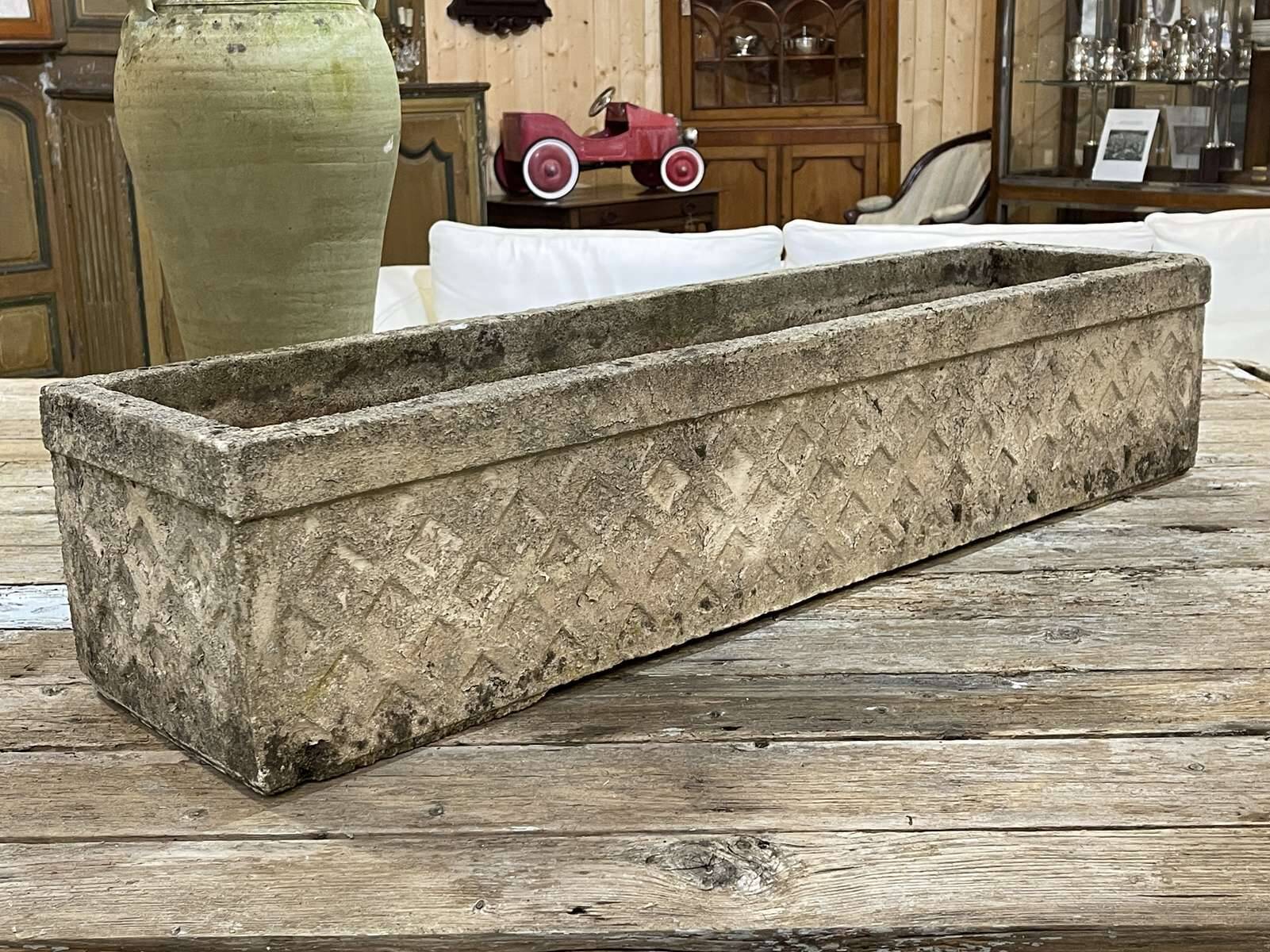 1950s cement planter