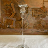 Glass candle holder