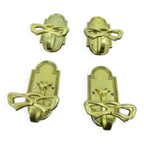 Brass coat hooks