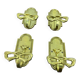 Brass coat hooks