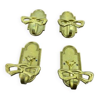 Brass coat hooks
