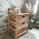 Rattan drawer shelf
