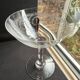 6 champagne coupes Saint Louis service Manon