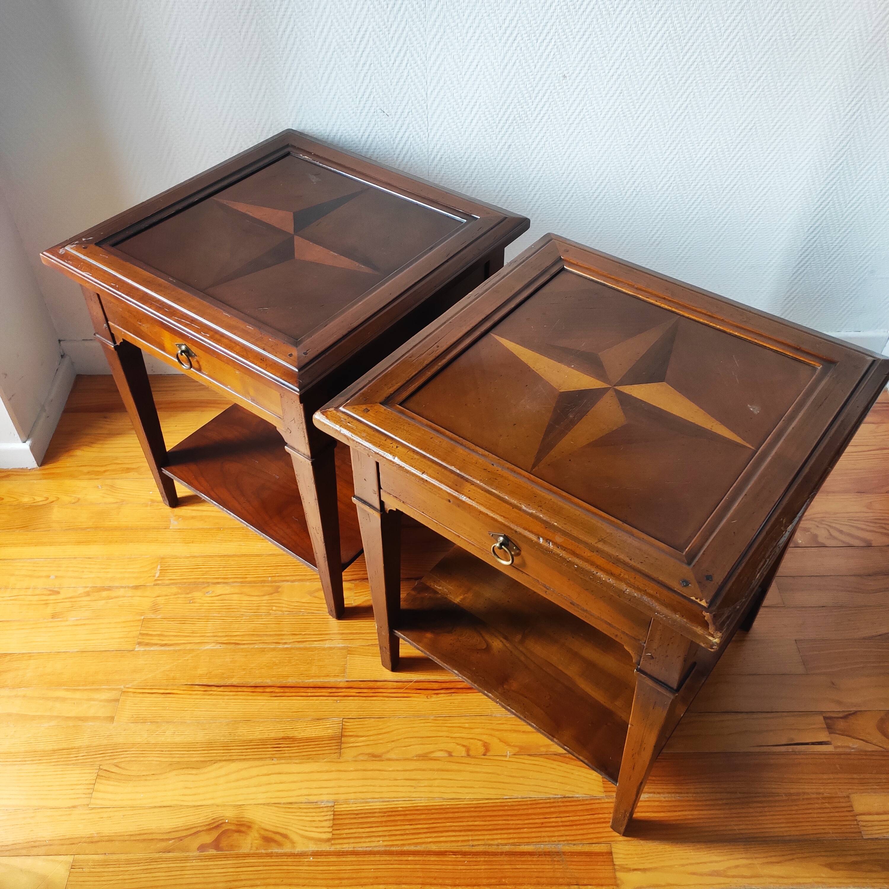 Pair of side tables, made in France