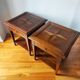 Pair of French-made side tables.