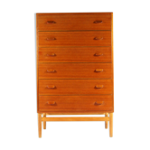 Commode rétro vintage danois Poul Volther FDB en teck années 60