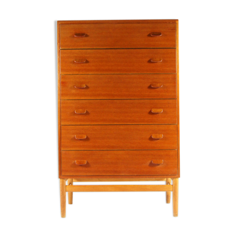 Commode rétro vintage danois Poul Volther FDB en teck années 60