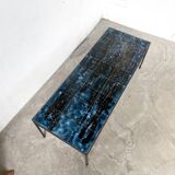 Metal and ceramic coffee table by J. Belarti, circa 1970