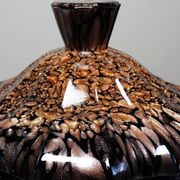 Vintage Vincenzo Nason Murano black aventurine glass sugar bowl/box