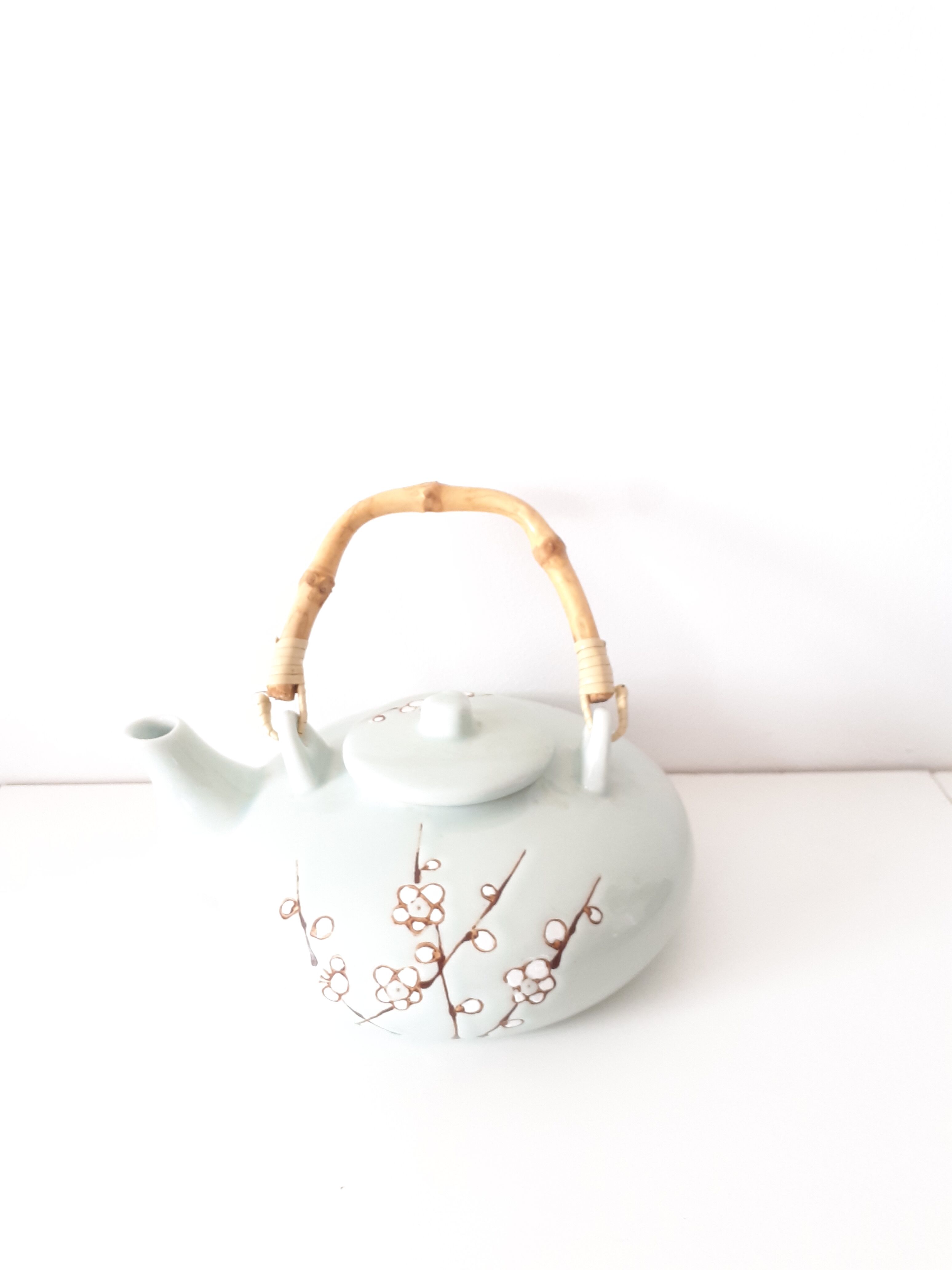 Japanese ceramic teapot Celadon