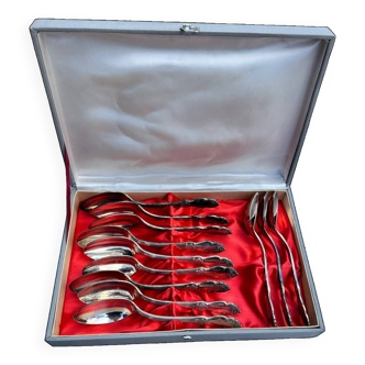 Coffret 12 cuillères en argent