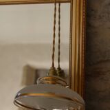 Sandblasted glass portable lamp